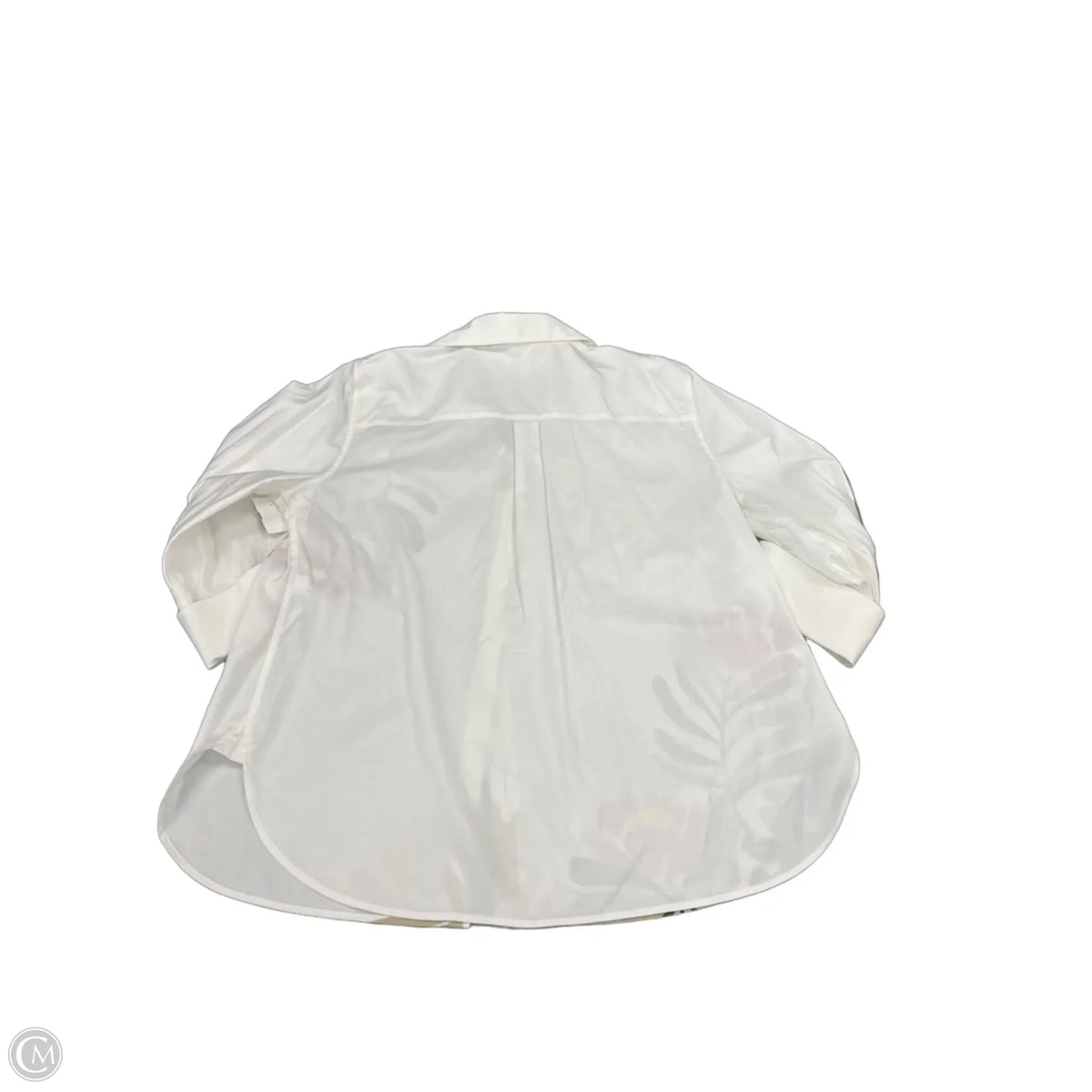 Top Long Sleeve By Chicos In White, Size: L