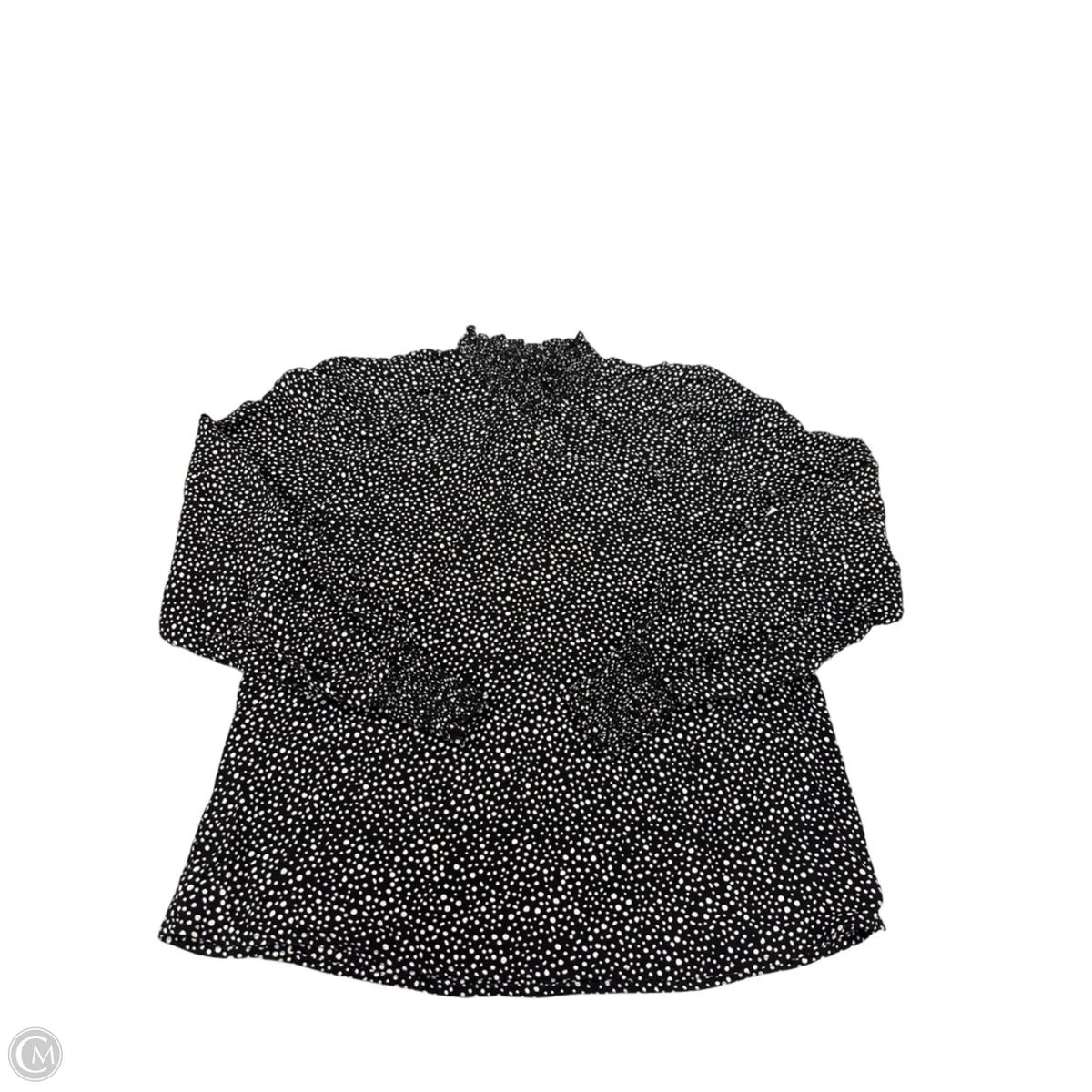 Top Long Sleeve By Cme In Black & White, Size: S