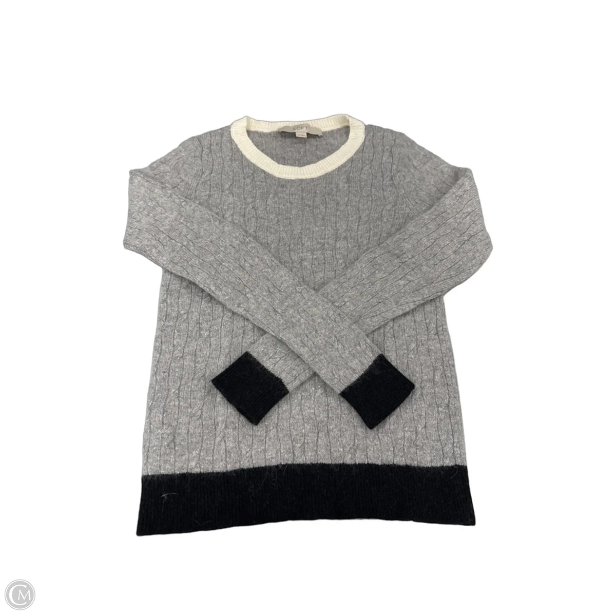 Sweater By Loft In Grey, Size: Xs