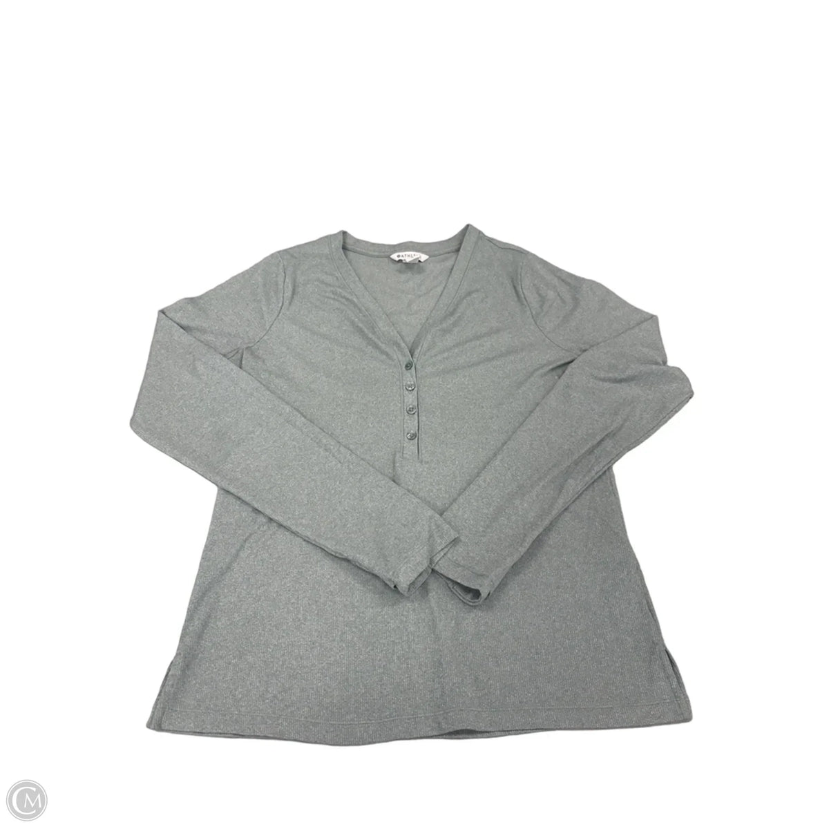 Top Long Sleeve By Athleta In Blue, Size: L