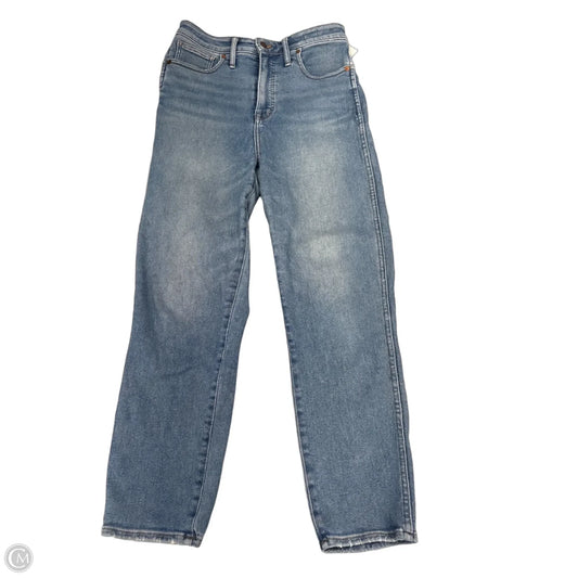Jeans Straight By Madewell In Blue Denim, Size: 8