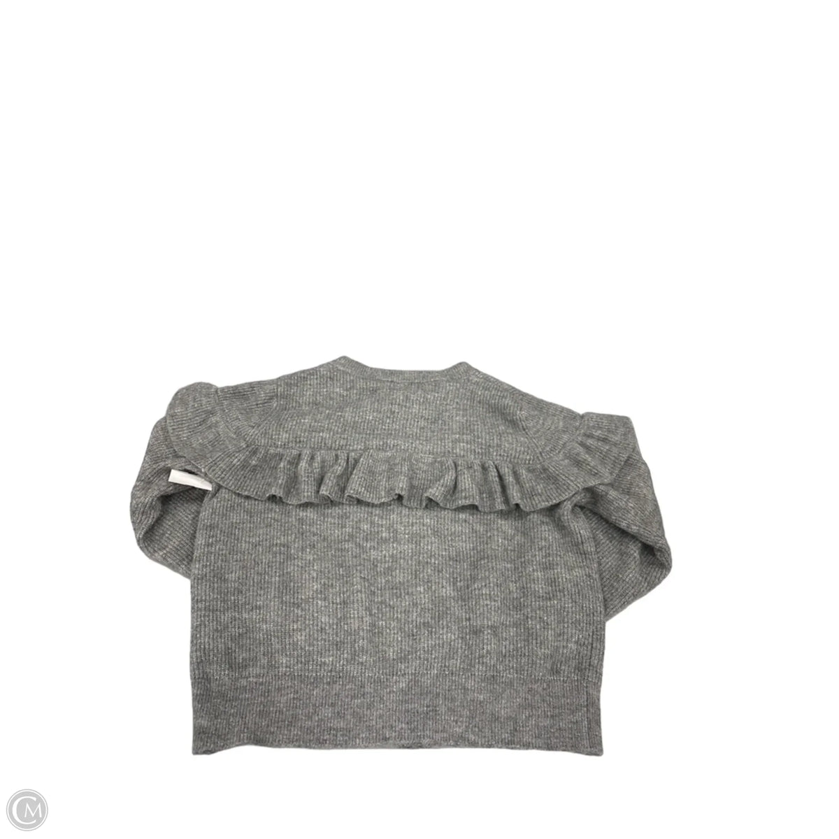 Sweater Cardigan By H&m In Grey, Size: L