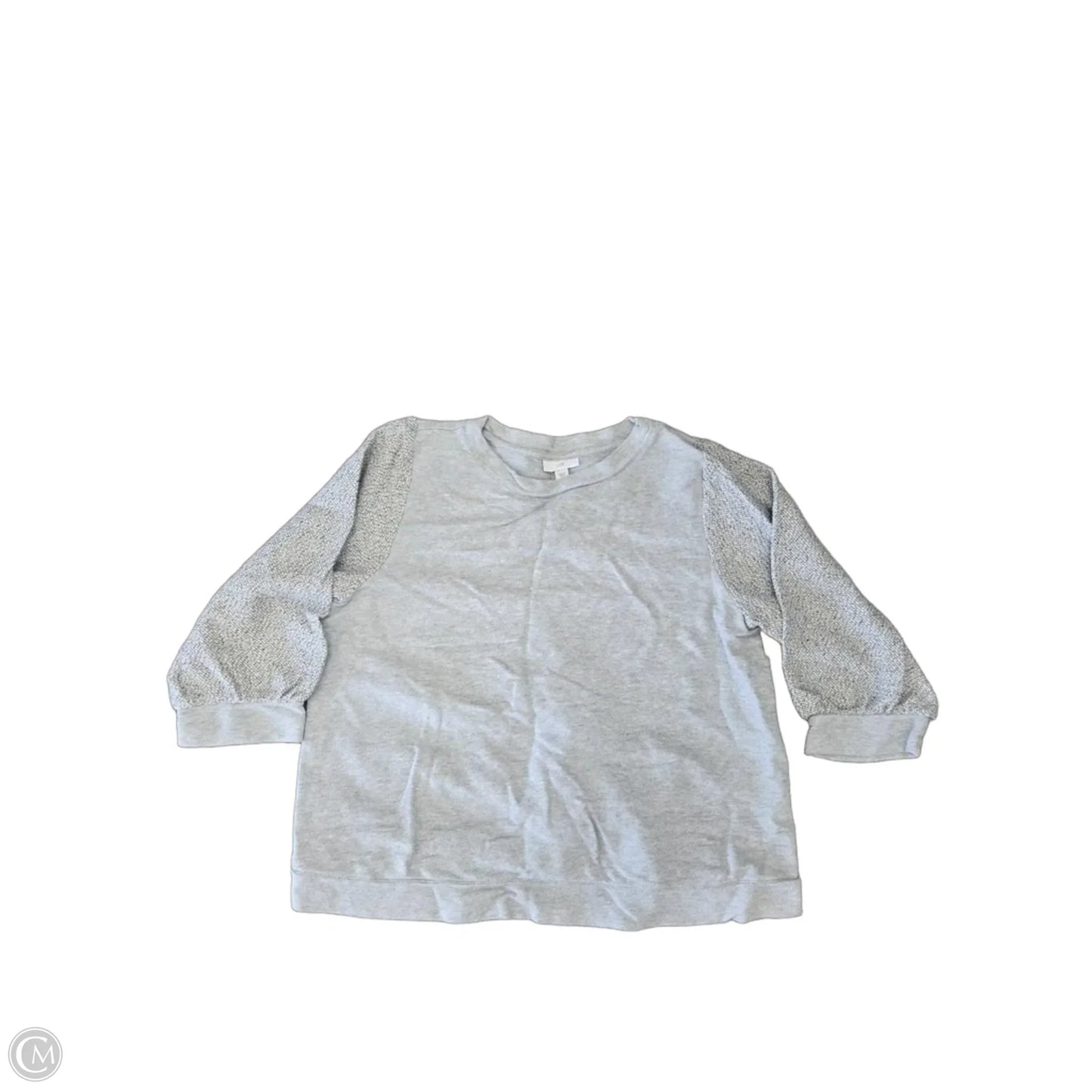 Top Long Sleeve By J. Jill In Grey, Size: M