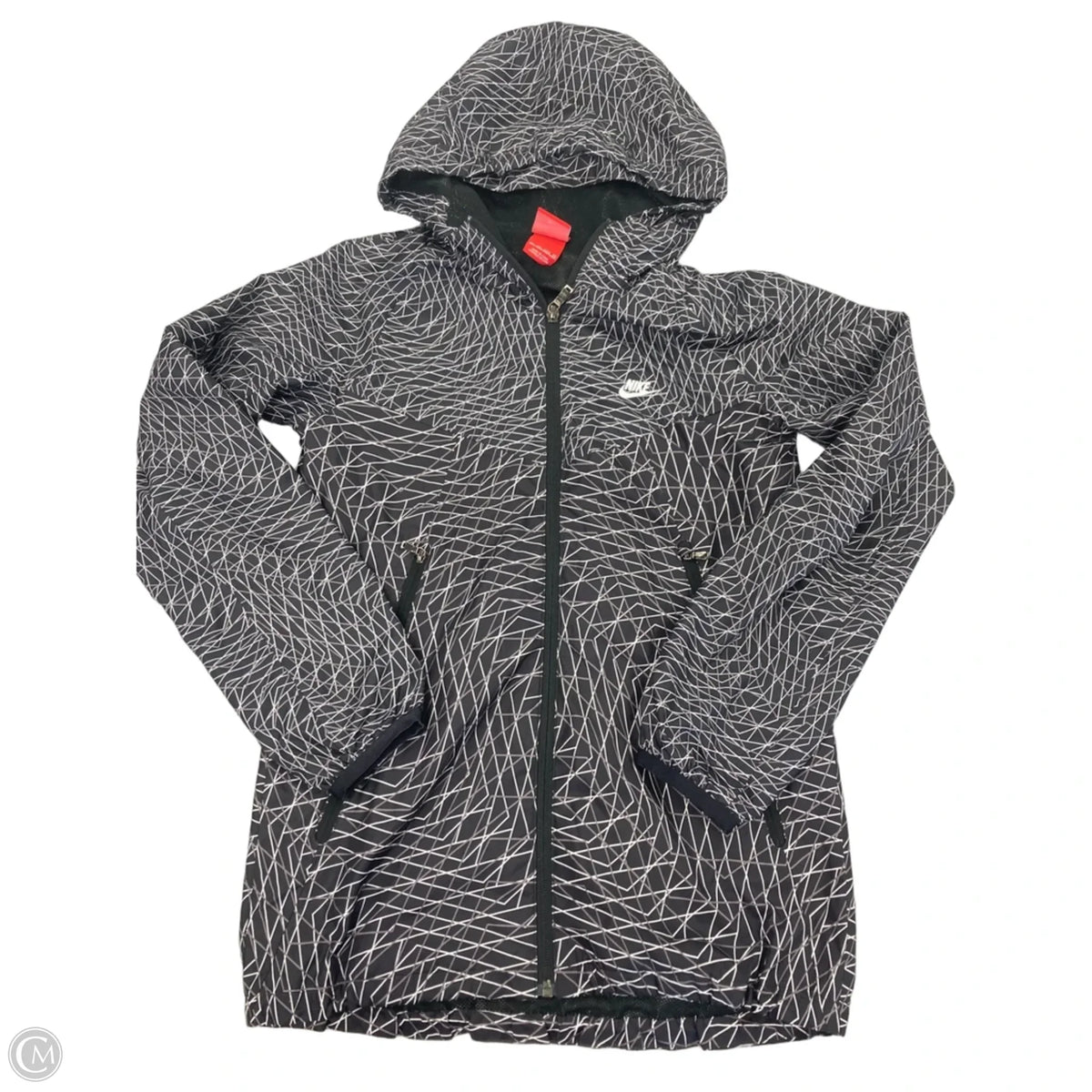 Jacket Windbreaker By Nike In Black, Size: Xs