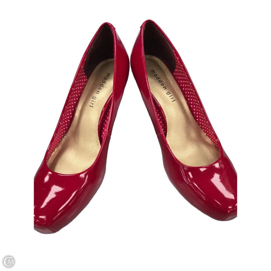 Shoes Heels Stiletto By Madden Girl In Red, Size: 7.5