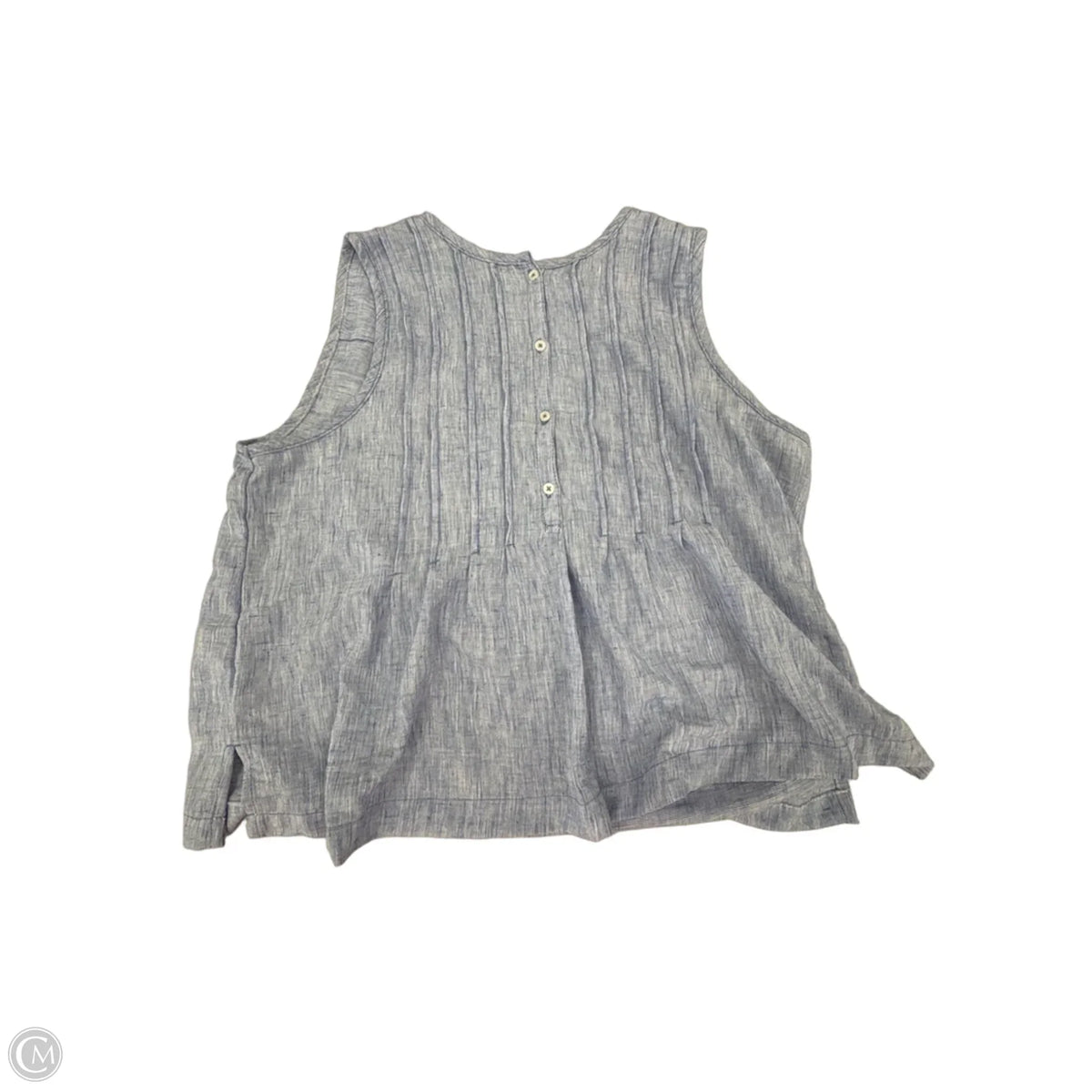 Top Sleeveless By Max Studio In Blue, Size: Xl
