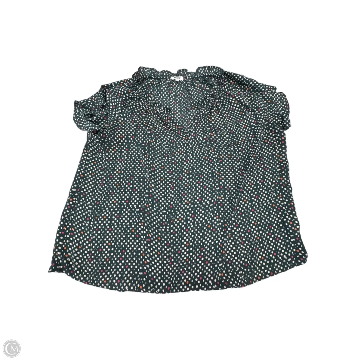 Top Short Sleeve By Cmf In Green, Size: 1x