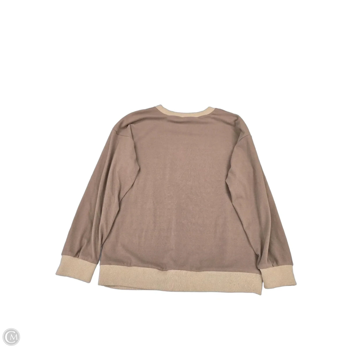 Top Long Sleeve By Cmf In Brown, Size: M