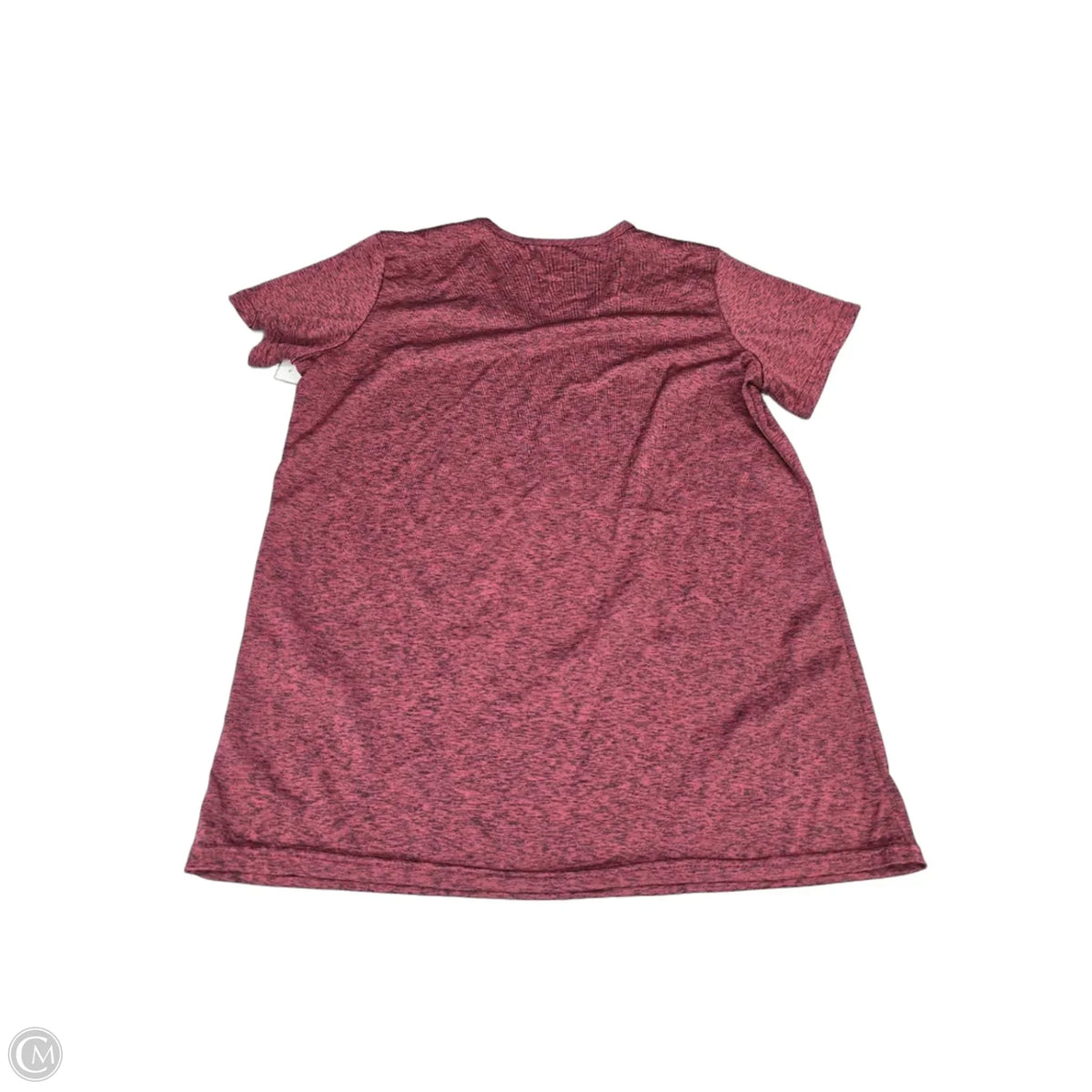 Athletic Top Short Sleeve By Real Essentials In Red, Size: M