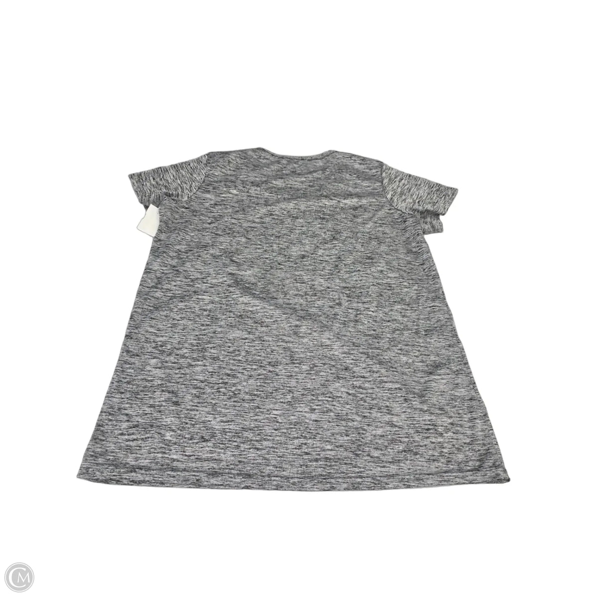 Athletic Top Short Sleeve By Real Essentials In Grey, Size: M