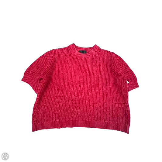 Sweater Short Sleeve By French Connection In Red, Size: L