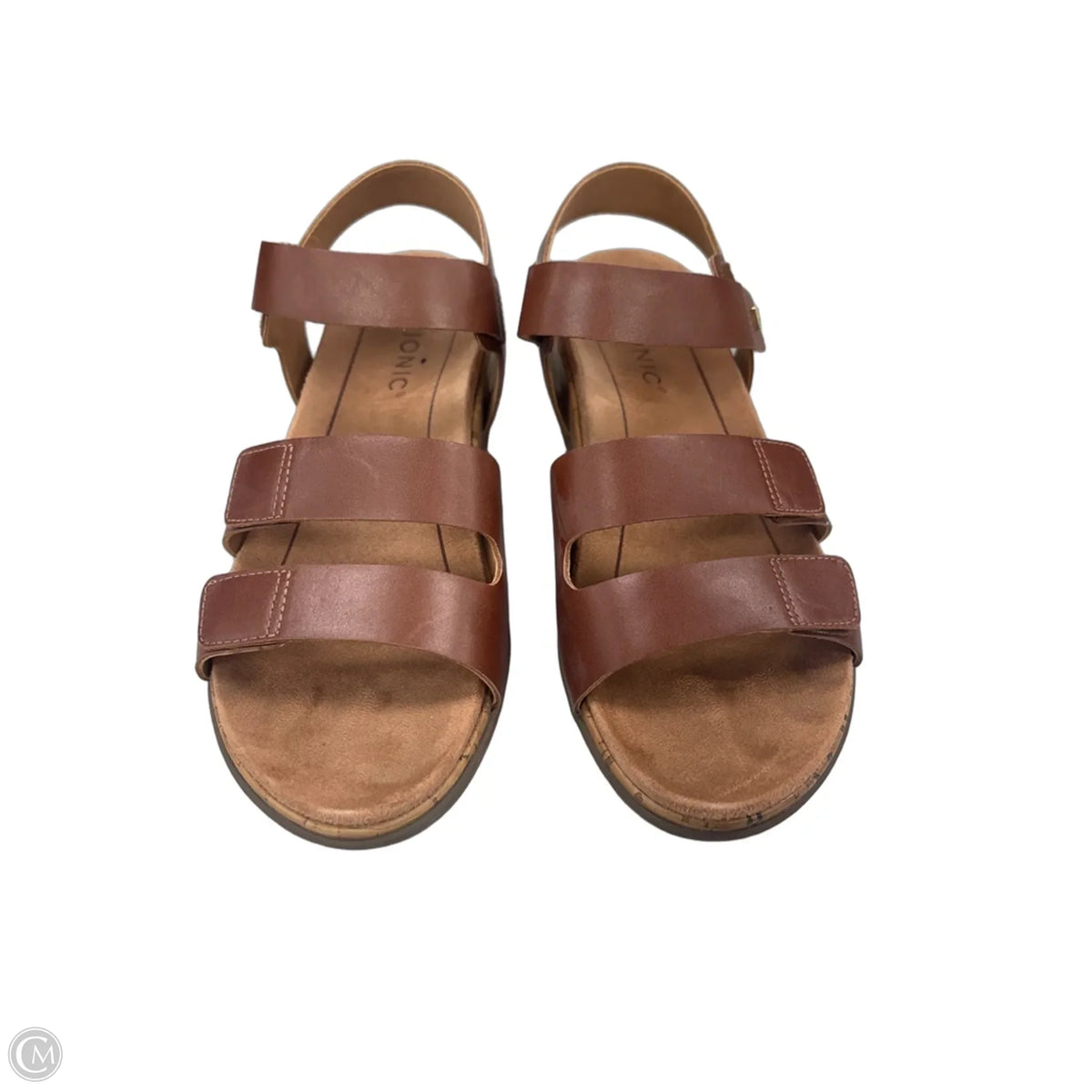 Sandals Flats By Vionic In Brown, Size: 7
