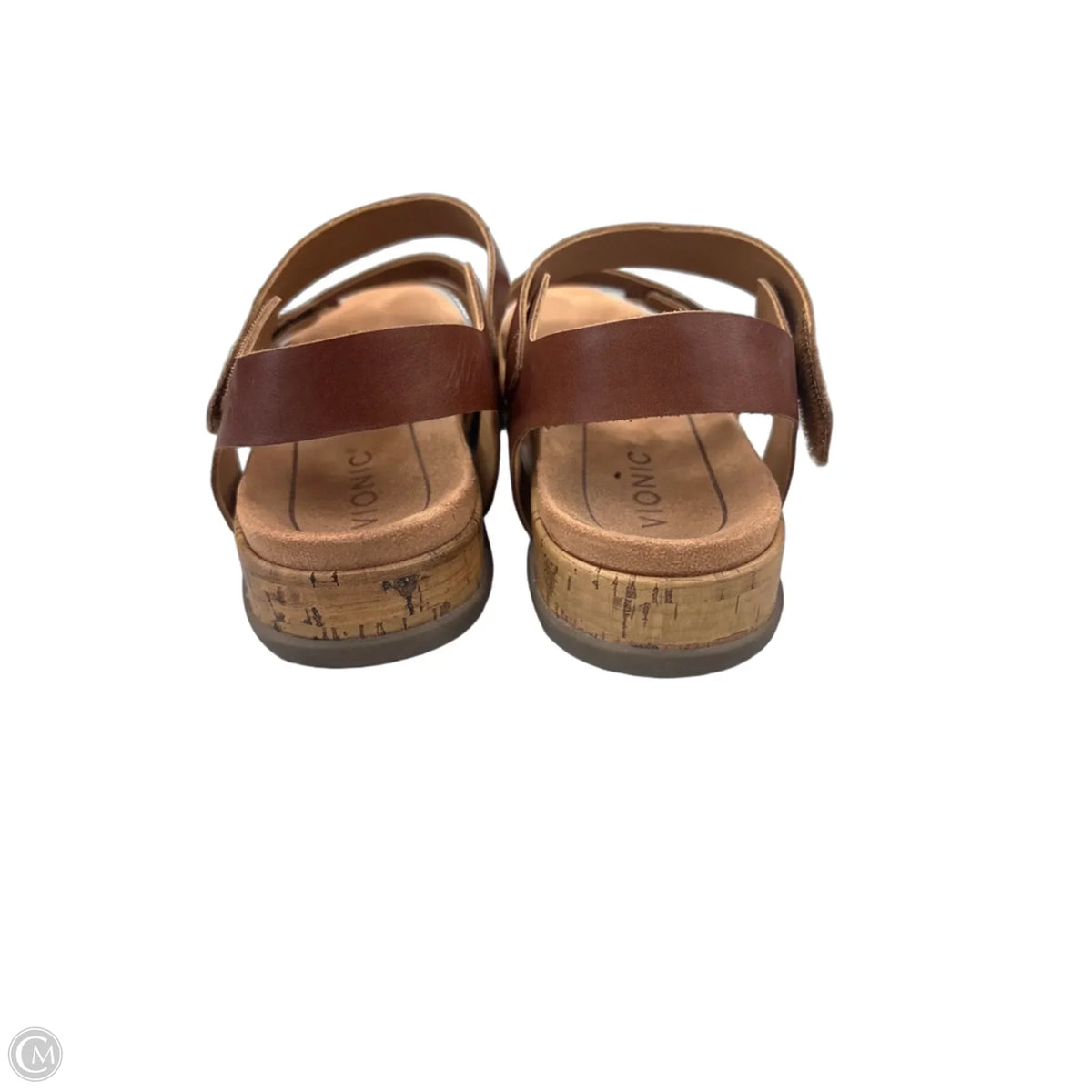 Sandals Flats By Vionic In Brown, Size: 7