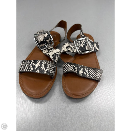 Sandals Flats By Franco Sarto In Snakeskin Print, Size: 7.5