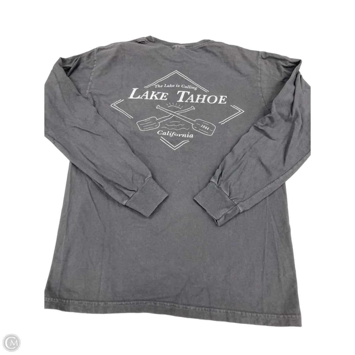 Top Long Sleeve Basic By Comfort Colors In Grey, Size: S