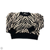 Sweater By Moon River In Zebra Print, Size: L