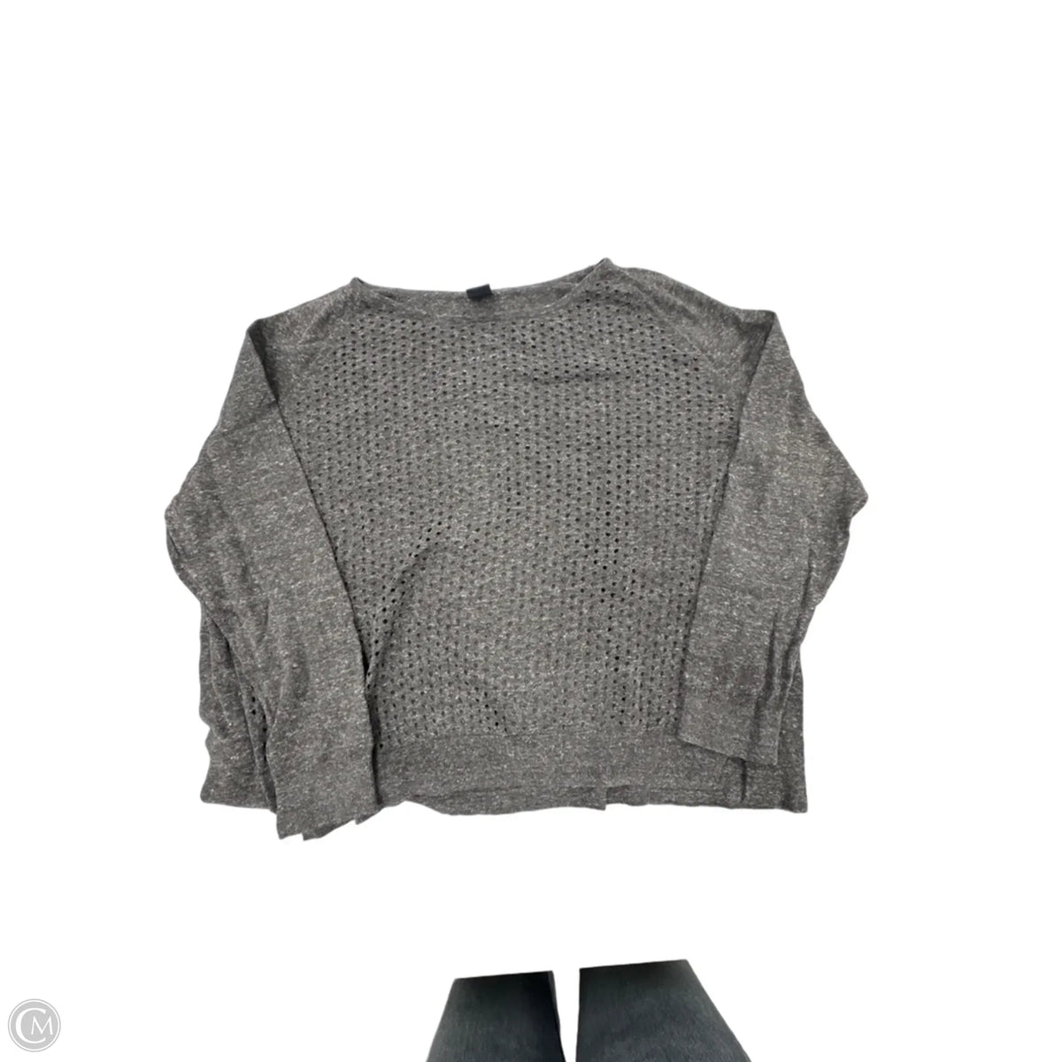 Top Long Sleeve By Gap In Grey, Size: Xl