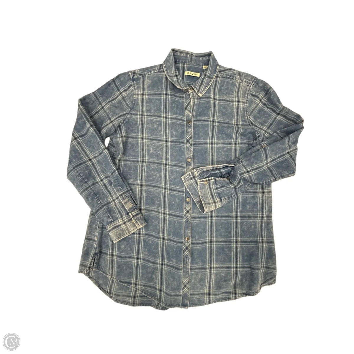 Top Long Sleeve By Orvis In Blue, Size: M