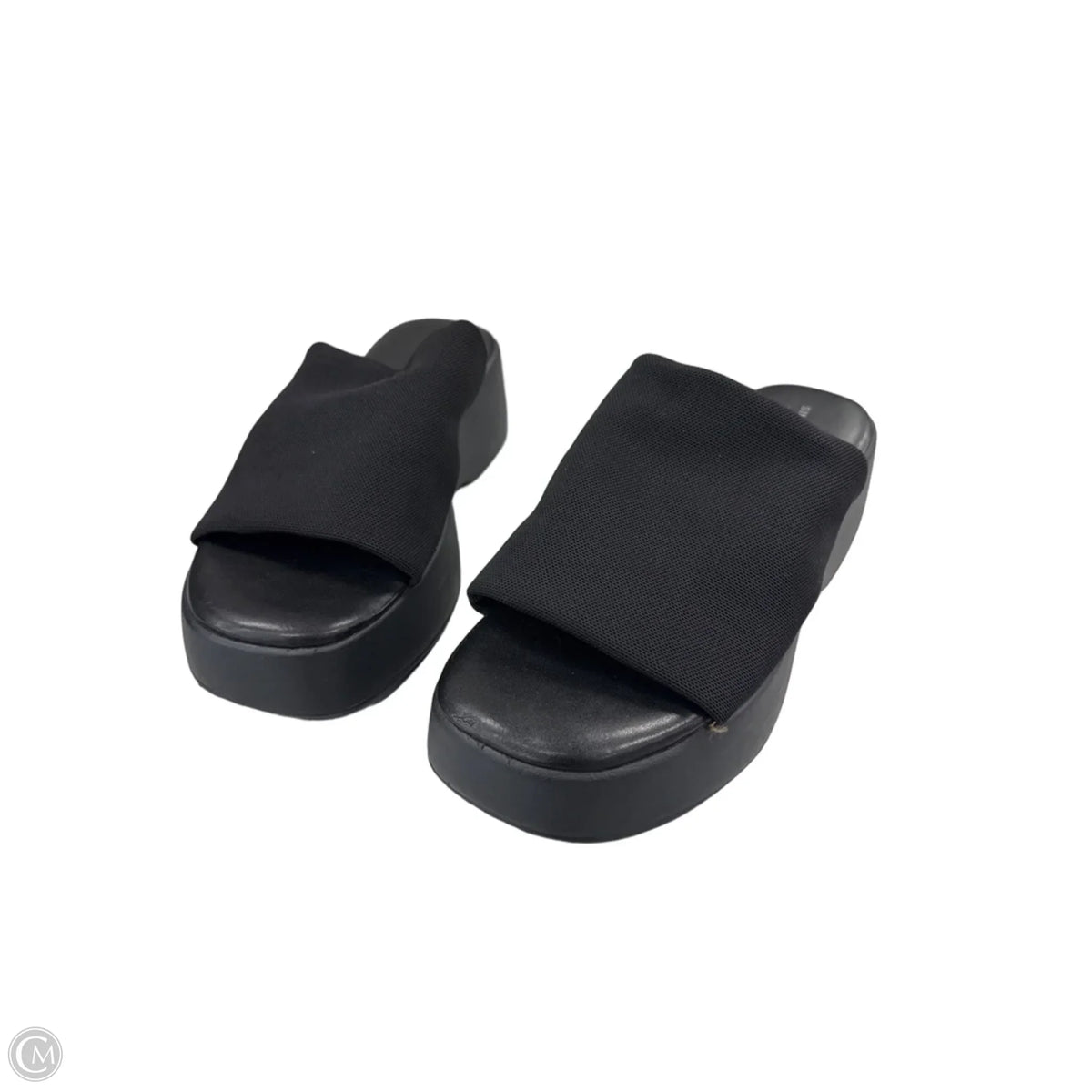 Sandals Heels Wedge By Sincerely Jules In Black, Size: 8