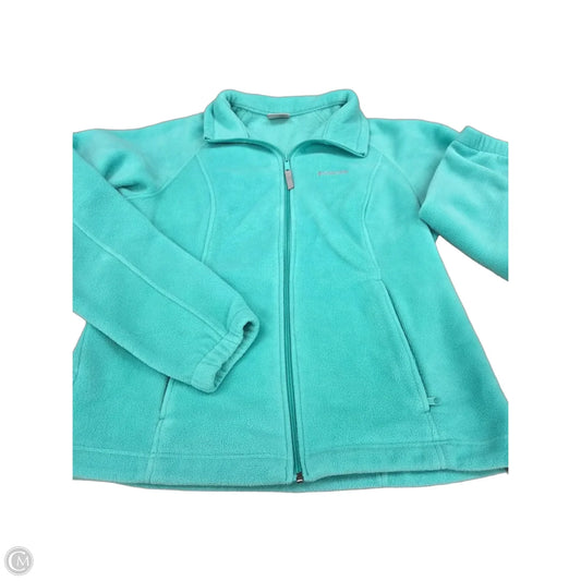 Jacket Fleece By Columbia In Aqua, Size: Xl