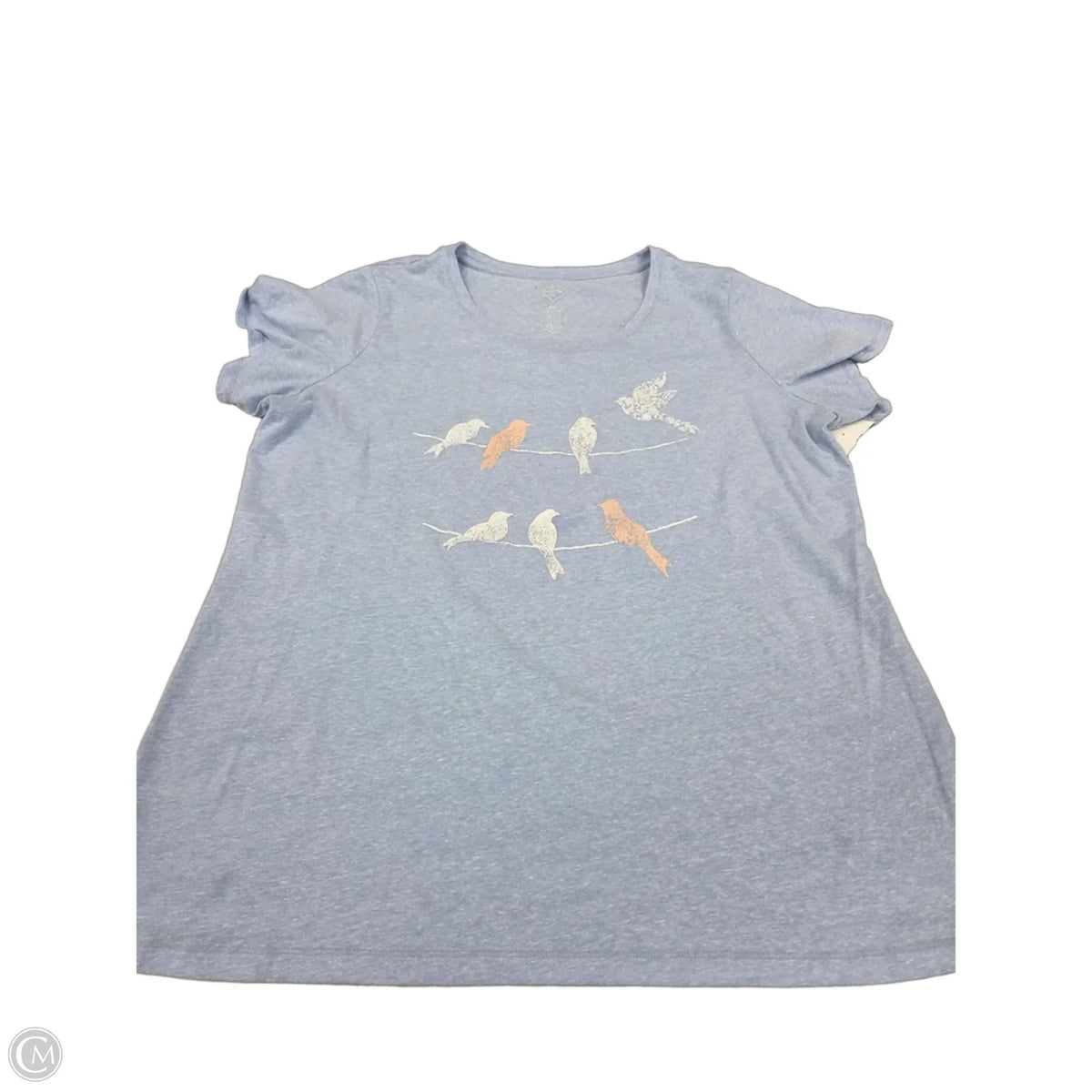 Top Short Sleeve Basic By St Johns Bay In Blue, Size: Xxl