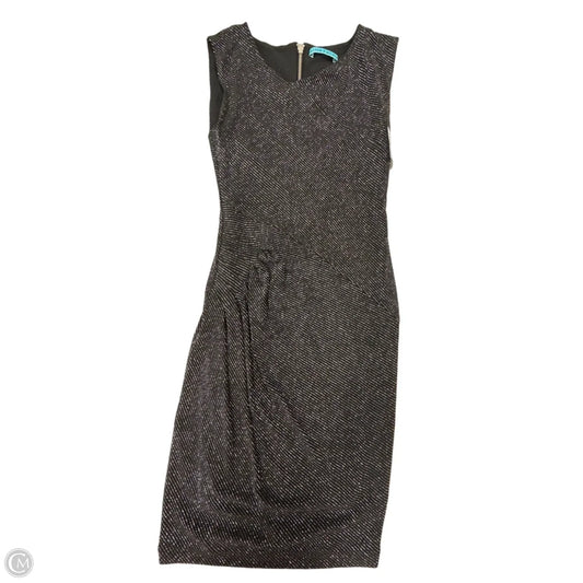 Dress Designer By Alice + Olivia In Black & Silver, Size: S