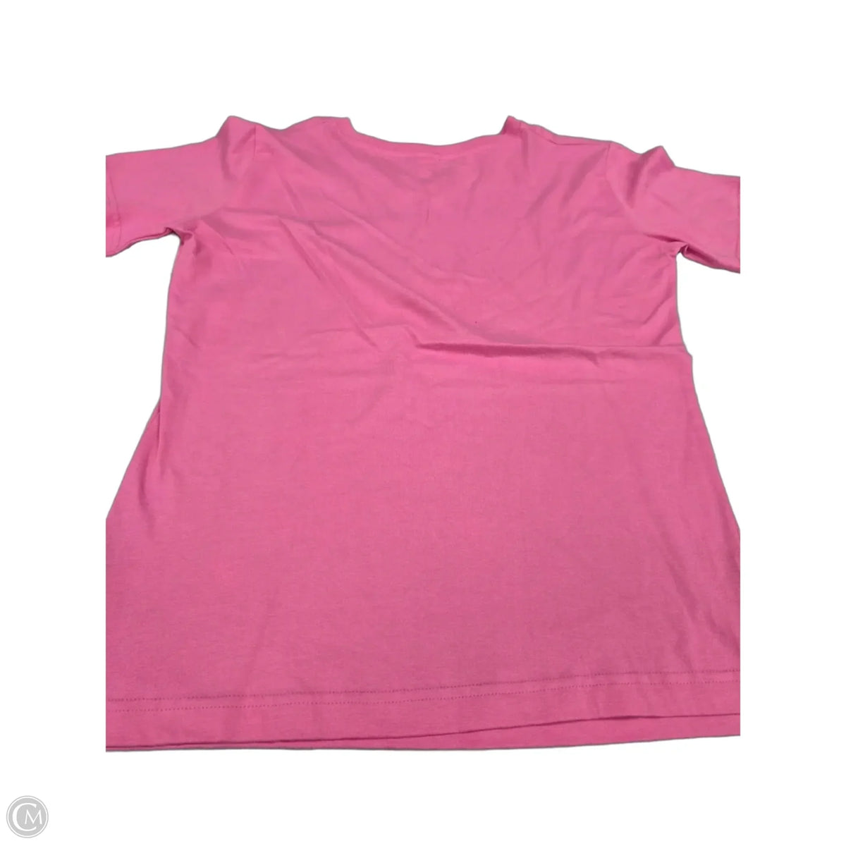 Top Short Sleeve Basic By Cmf In Pink, Size: M