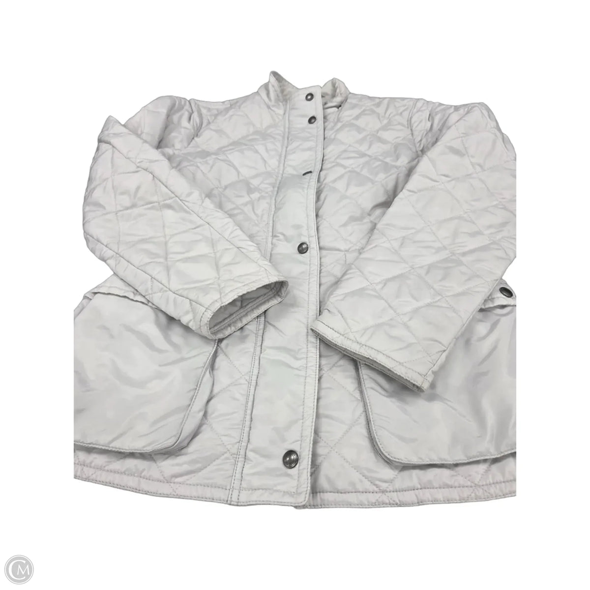 Jacket Designer By Coach In Grey, Size: S
