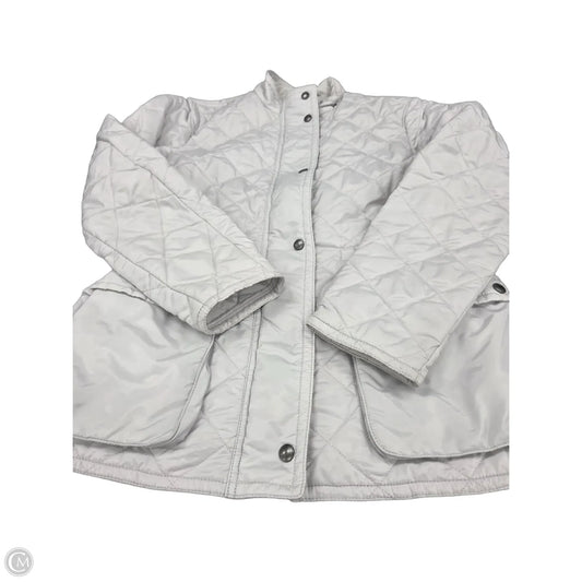 Jacket Designer By Coach In Grey, Size: S