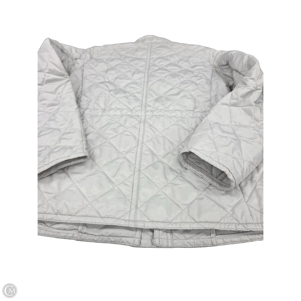 Jacket Designer By Coach In Grey, Size: S