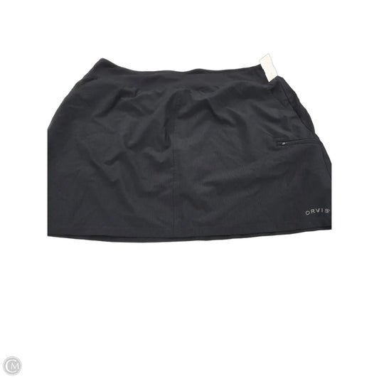 Athletic Skort By Orvis In Black, Size: Xl