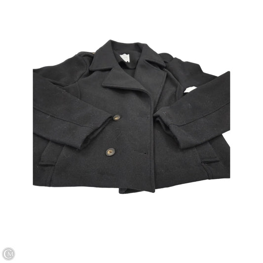 Coat Peacoat By Love Tree In Black, Size: L