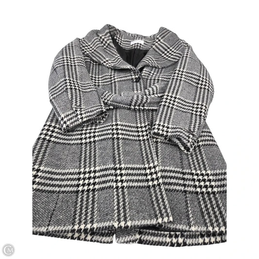 Coat Peacoat By Calvin Klein In Black & White, Size: Xl