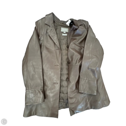 Coat Leather By Wilsons Leather In Brown, Size: Xl