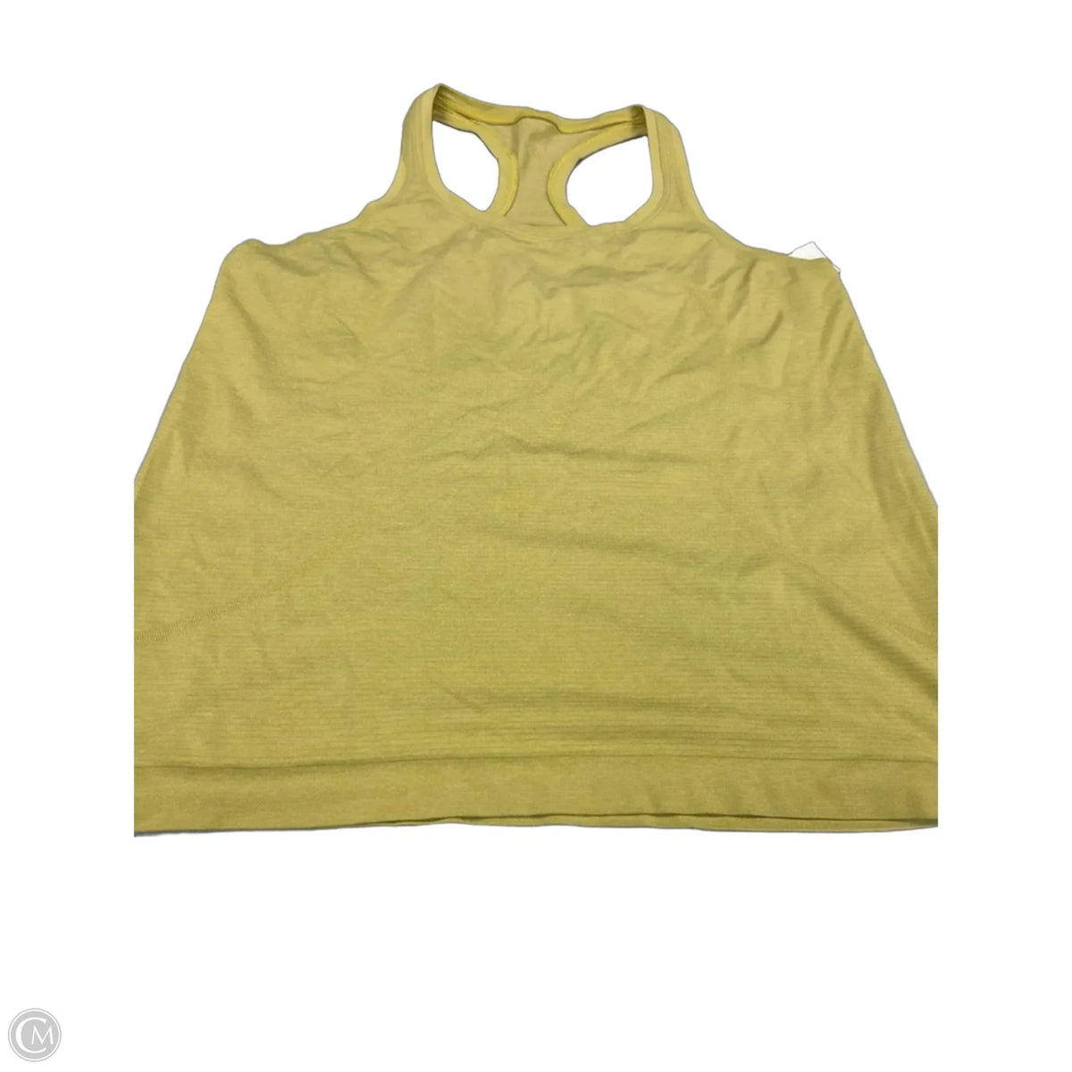 Athletic Tank Top By Lululemon In Yellow, Size: 12