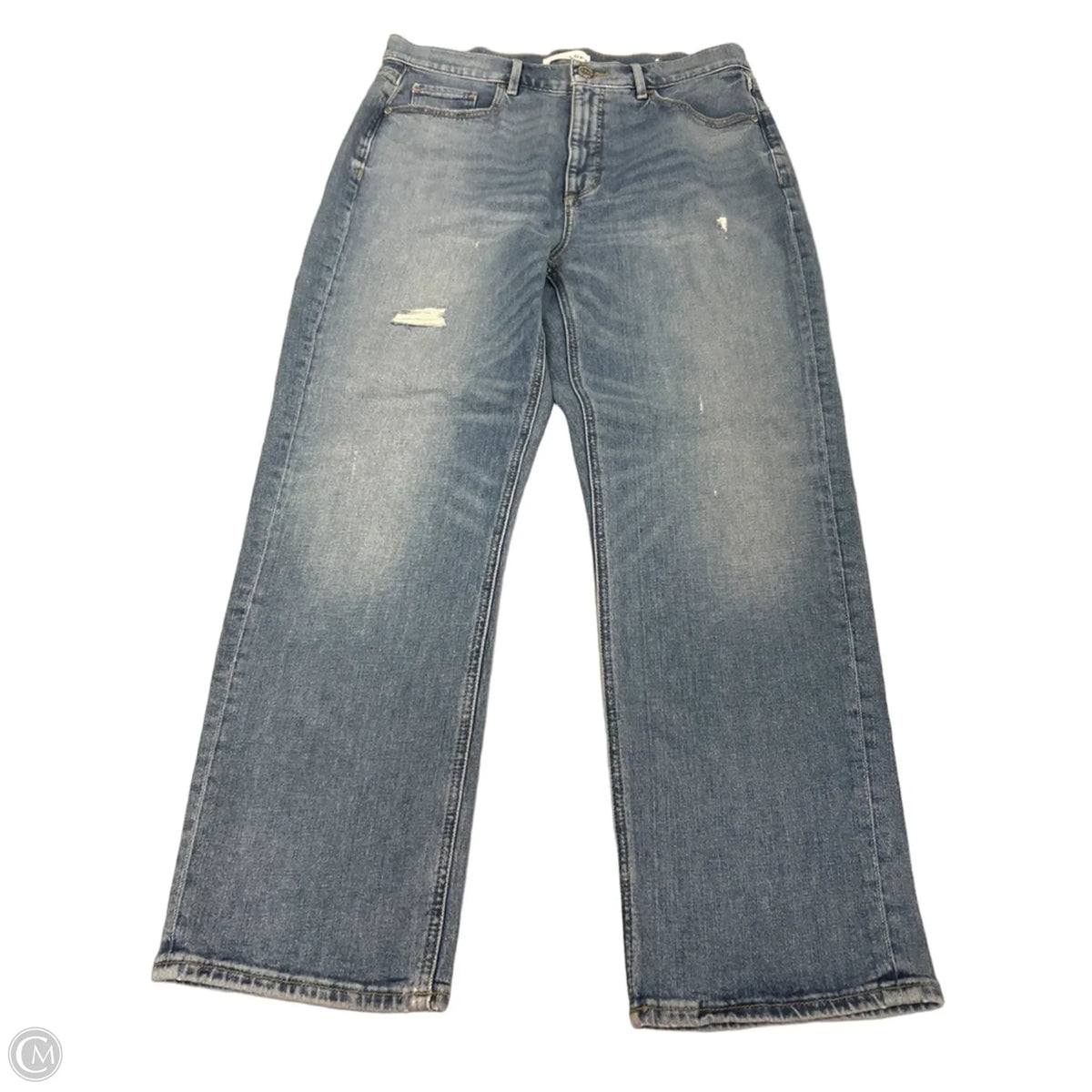 Jeans Cropped By Loft In Blue Denim, Size: 10