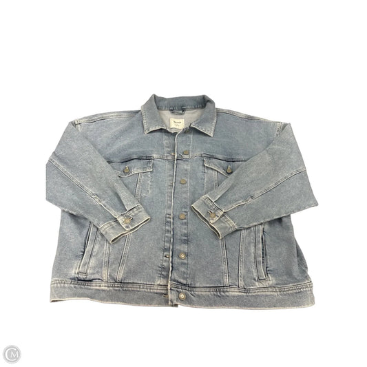 Jacket Denim By Hollister In Blue Denim, Size: Xxl