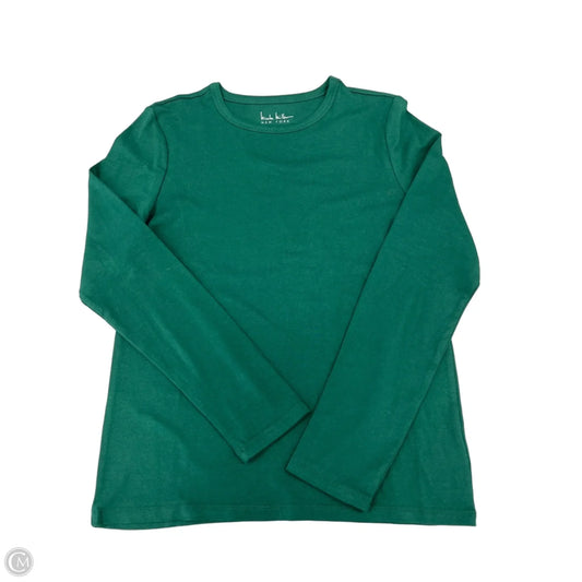 Top Long Sleeve Basic By Nicole By Nicole Miller In Green, Size: L