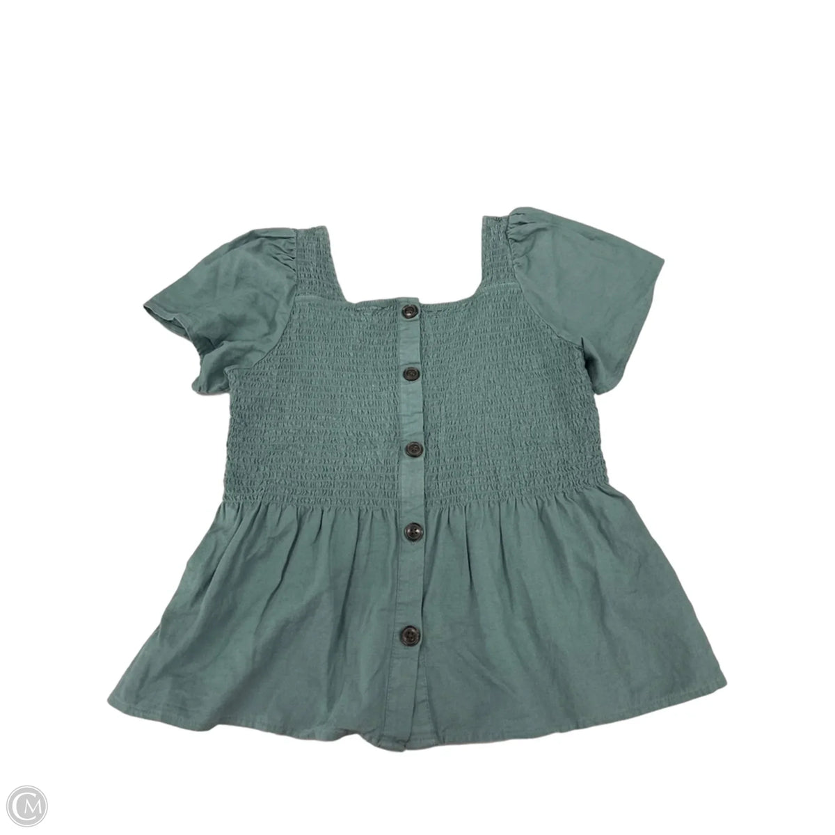 Top Short Sleeve By Madewell In Blue, Size: S