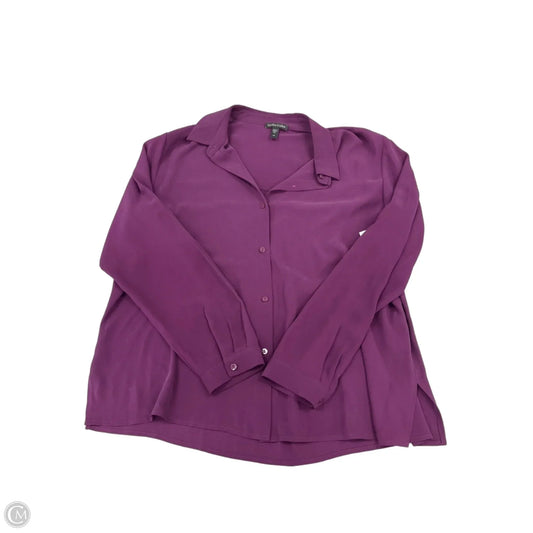 Top Long Sleeve By Eileen Fisher In Purple, Size: S