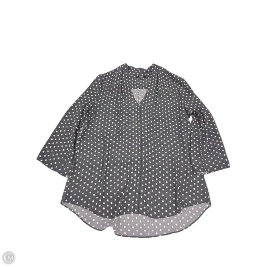 Top 3/4 Sleeve By Not Your Daughters Jeans In Grey, Size: M