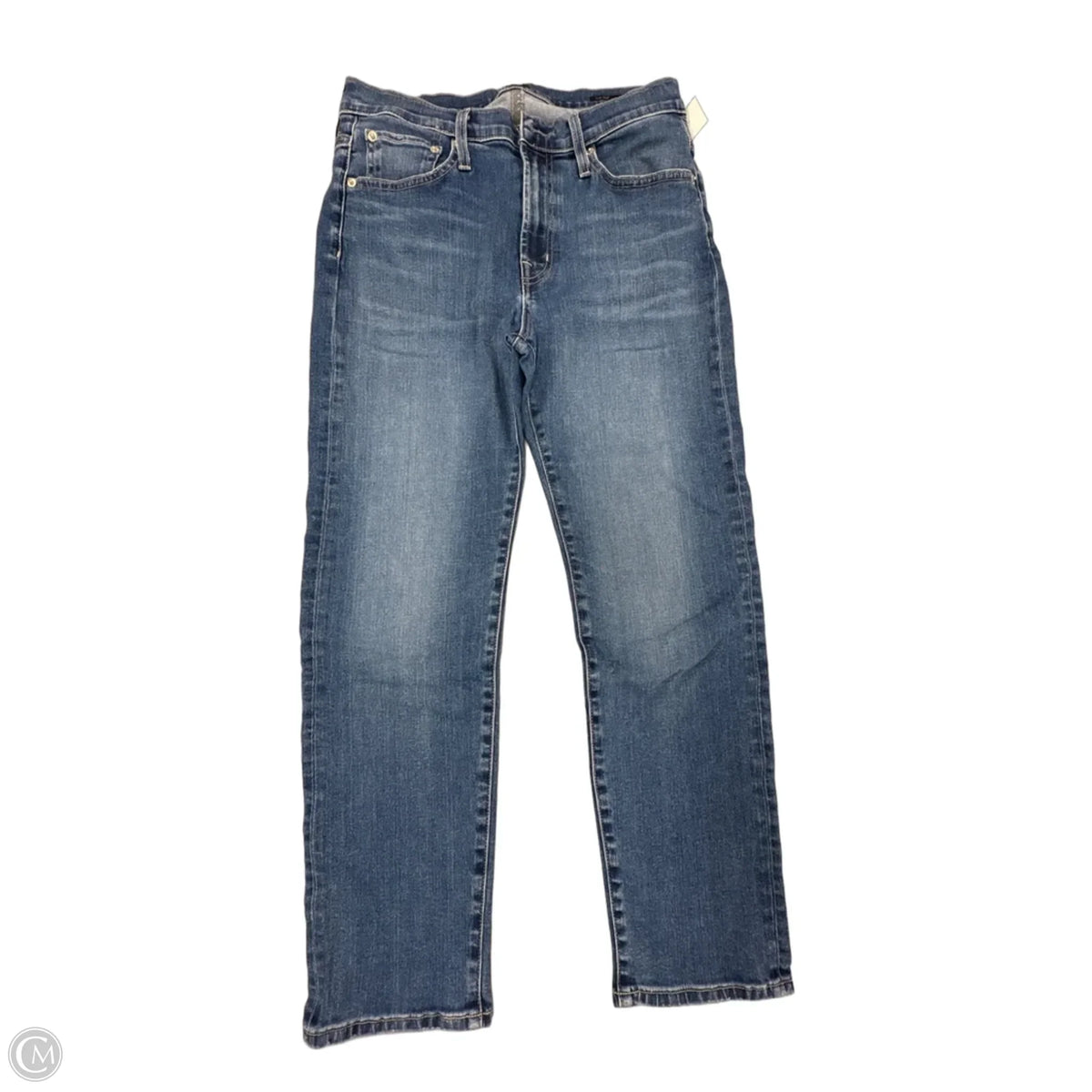 Jeans Cropped By Edwin In Blue Denim, Size: 4