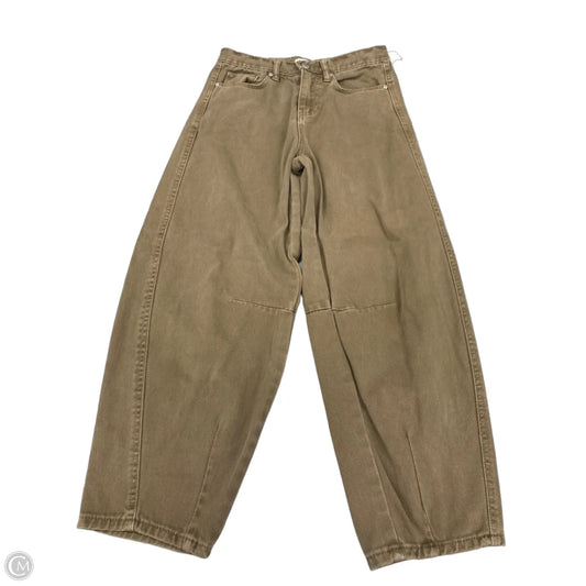 Jeans Wide Leg By Oat In Brown, Size: 0