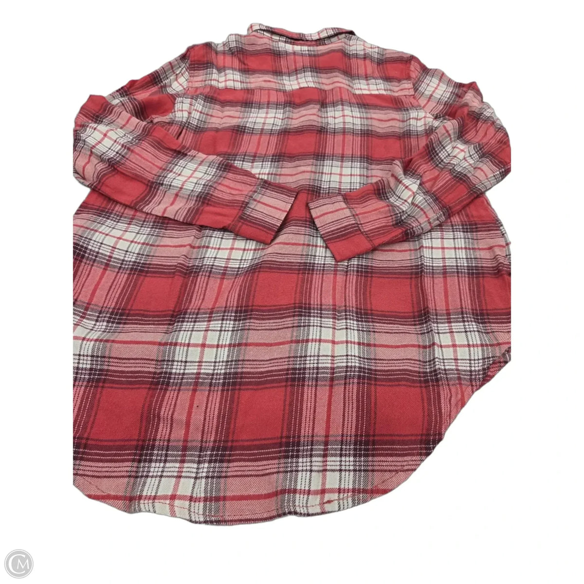 Top Long Sleeve By C And C In Red & White, Size: M