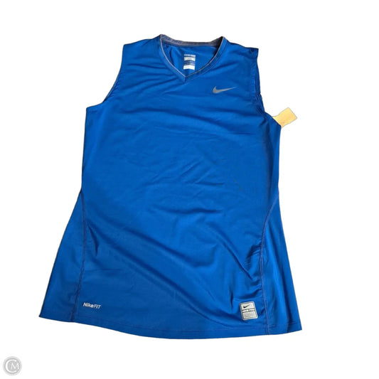 Athletic Tank Top By Nike In Blue, Size: M