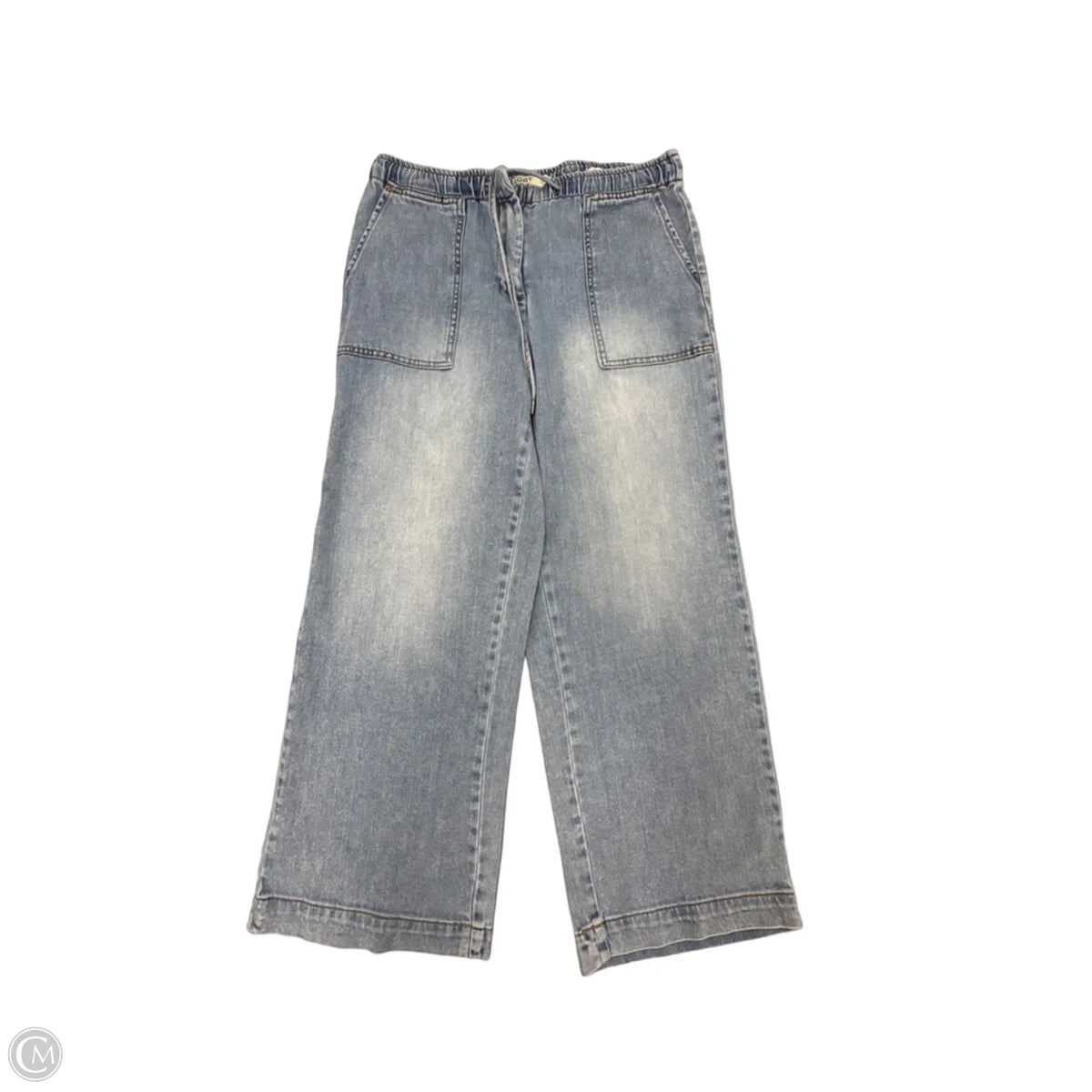 Jeans Cropped By Oat In Blue Denim, Size: 4