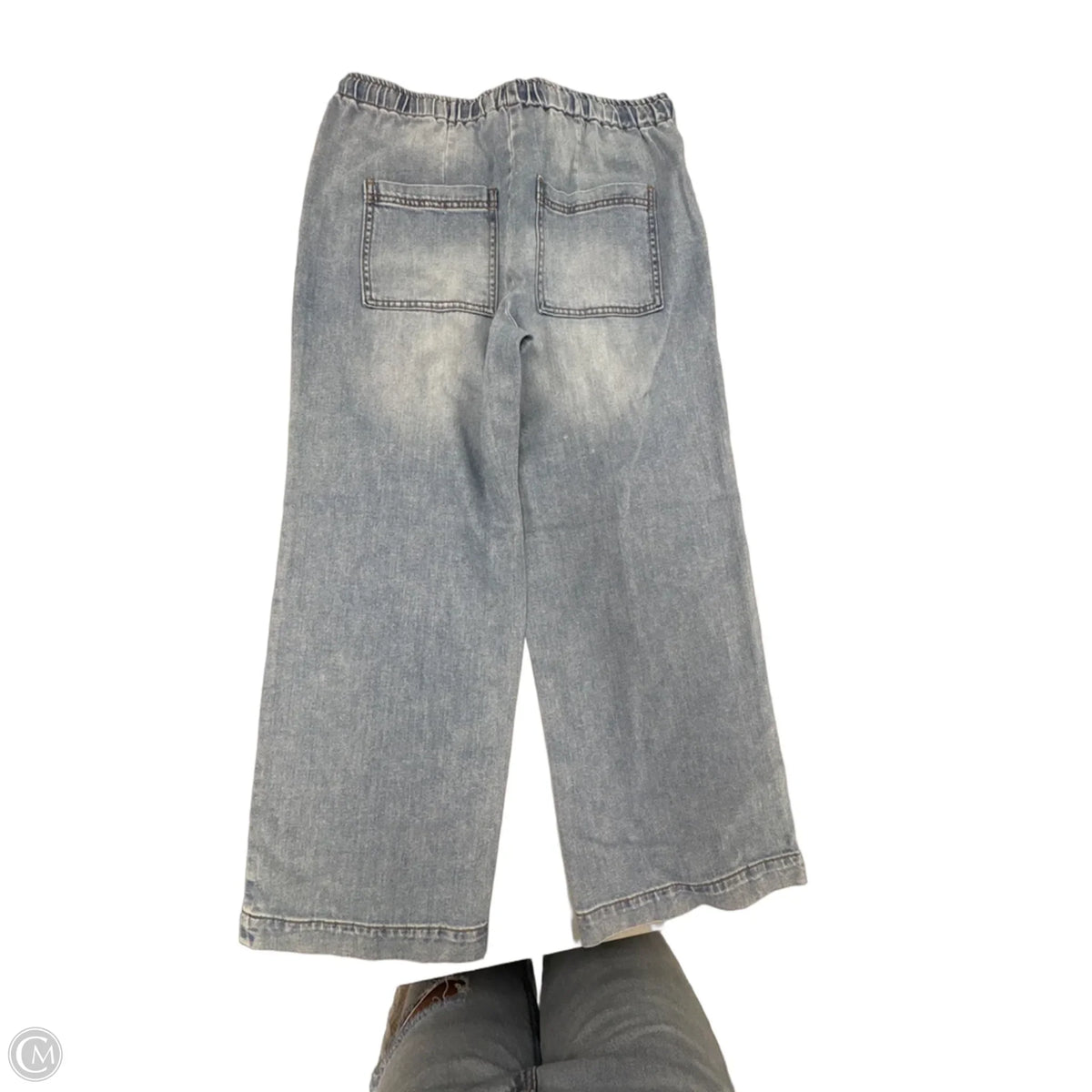 Jeans Cropped By Oat In Blue Denim, Size: 4