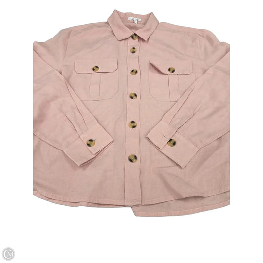 Top Long Sleeve By Maurices In Pink, Size: S