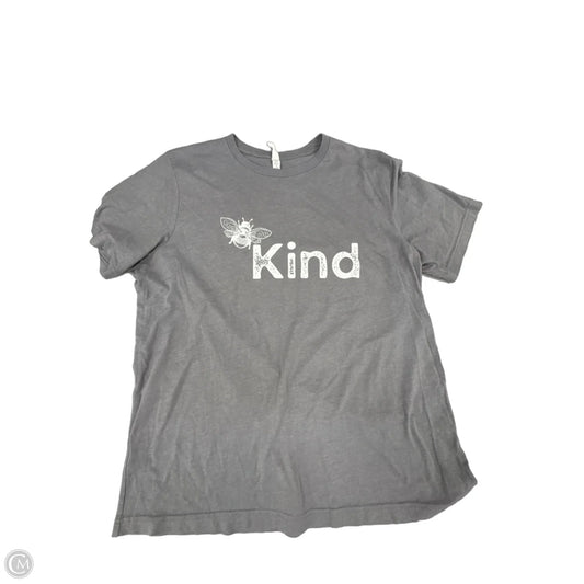 Top Short Sleeve Basic By Bella + Canvas In Grey, Size: Xl