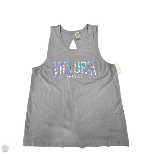 Athletic Tank Top By Victorias Secret In Grey, Size: M